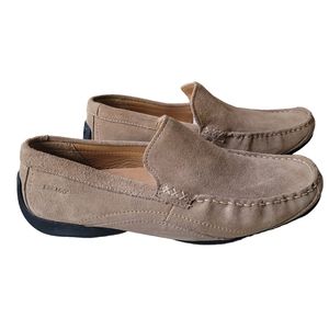 Sebago Fremont Taupe Suede Slip-on Shoes Size 8M